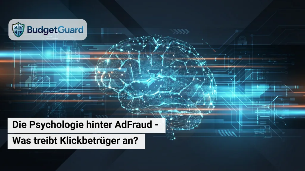 Beitragsbild von BudgetGuard: Datenvisualisierung zum Thema Die Psychologie des AdFraud: Was Klickbetrüger antreibt und wie dieses Wissen Ihren Schutz stärkt.